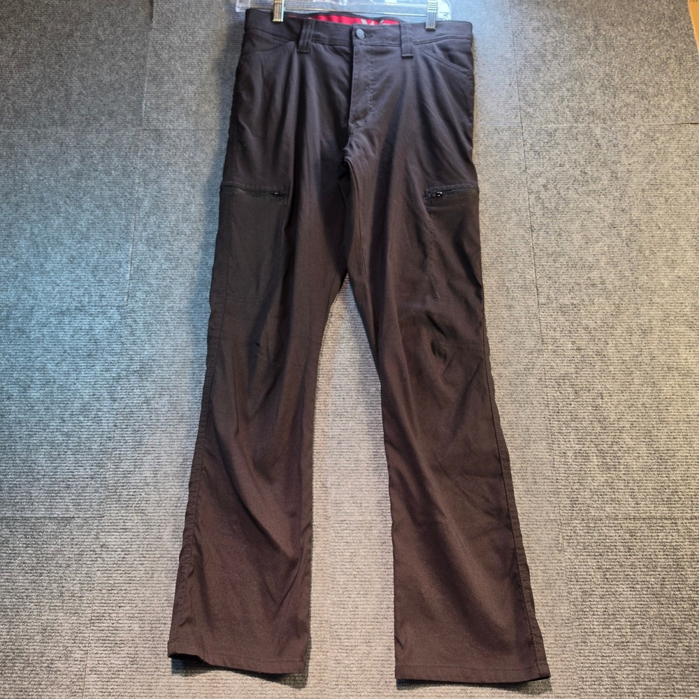 Wrangler ATG Cargo Pants Mens 30x30 Black Good Stretch Utility Hiking 10NW788NB